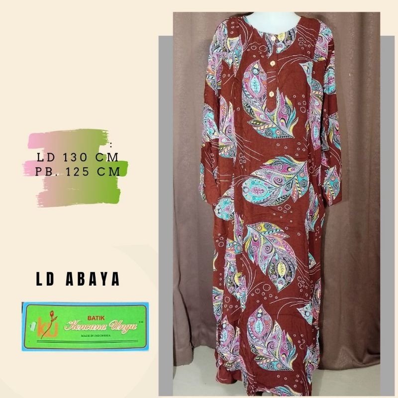 LD ABAYA Daster Kencana Ungu Abaya Jumbo