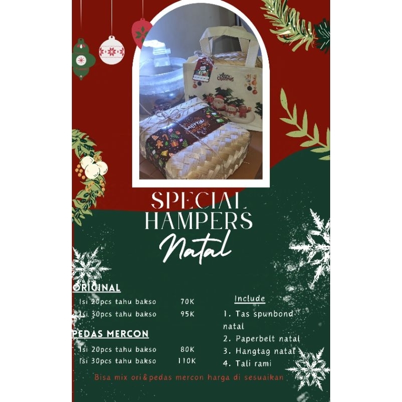 

hampers natal hampers tahu bakso