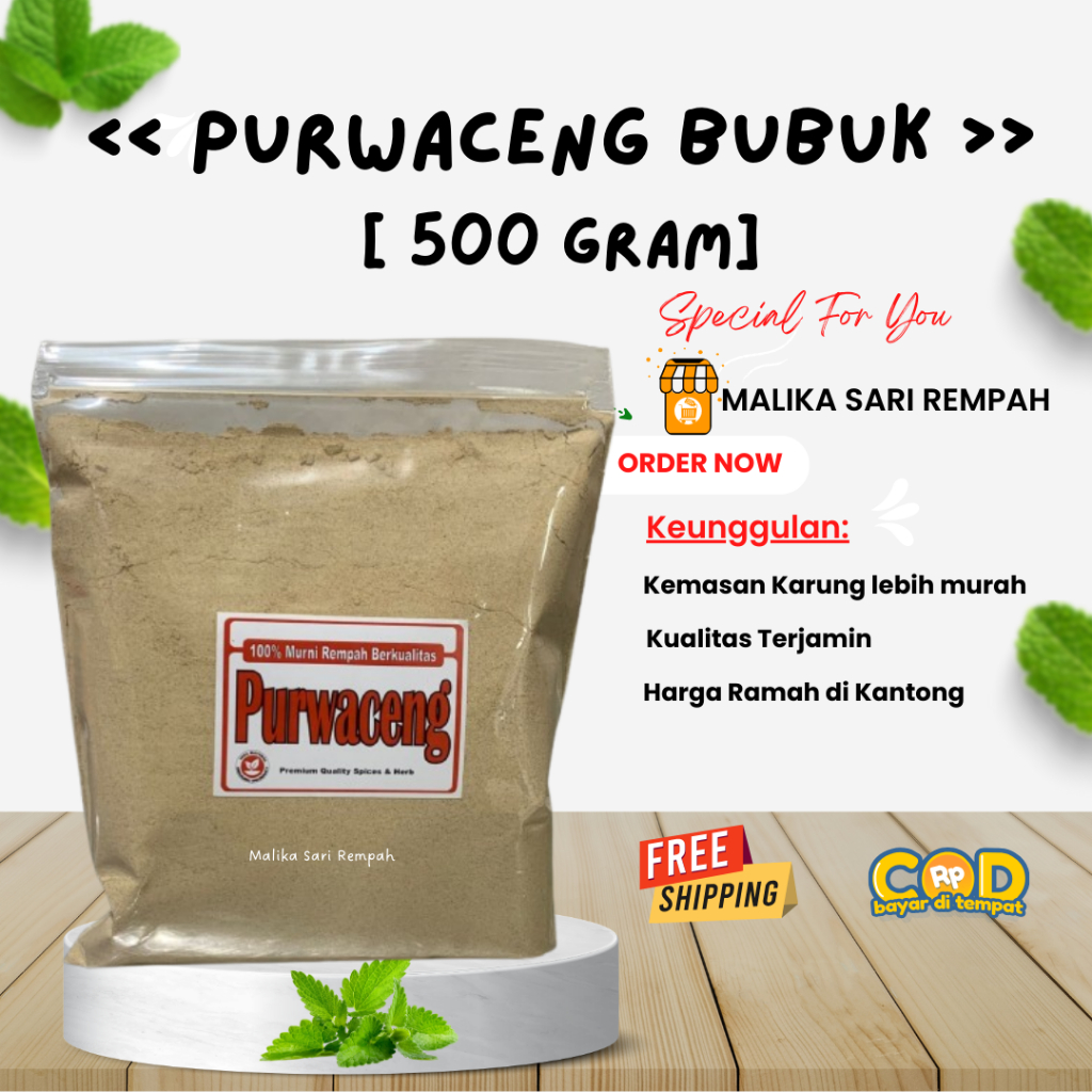 

Purwoceng Bubuk [ 500 gram] Purwaceng Bubuk Murni