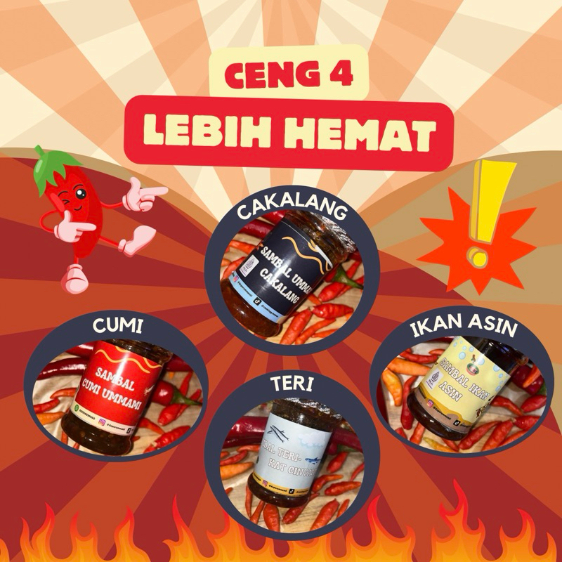 

PAKET WAREUG (Cumi 250g + Cakalang 120g + Teri 250g + Ikan Asin 120 g)