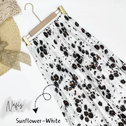 Rok Plisket | Rok Plisket Motif Bunga | Rok Plisket Motif Bunga Premium | Rok Plisket Motif Sunflowe