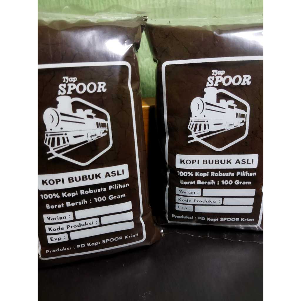 

Tjap Spoor Kopi Bubuk Robusta BALI Dark Roasting Murni Enak Murah Rasa Mantap