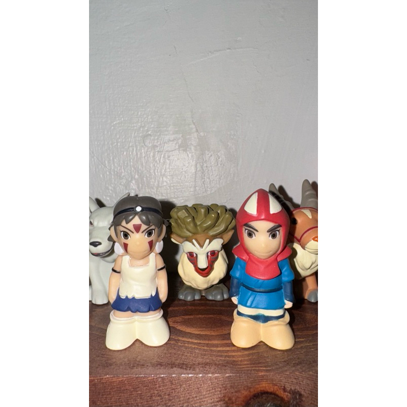 (BOOKED) PRINCESS MONONOKE san ashitaka bonjar figur boneka jari finger puppet figure studio ghibli 