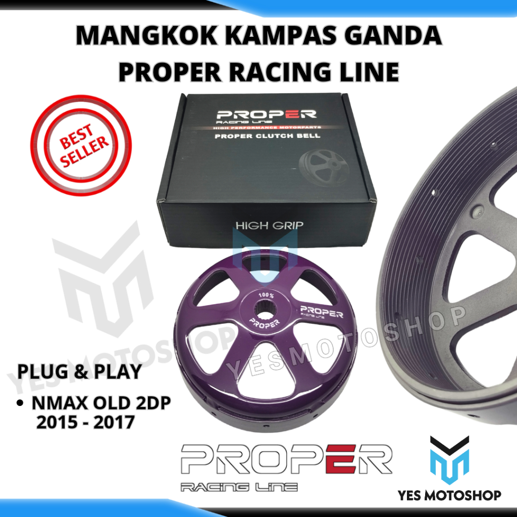 MANGKOK KAMPAS GANDA PROPER RACING LINE NMAX OLD 2015-2017 100% ORIGINAL PROPER MANGKOK KARTEL