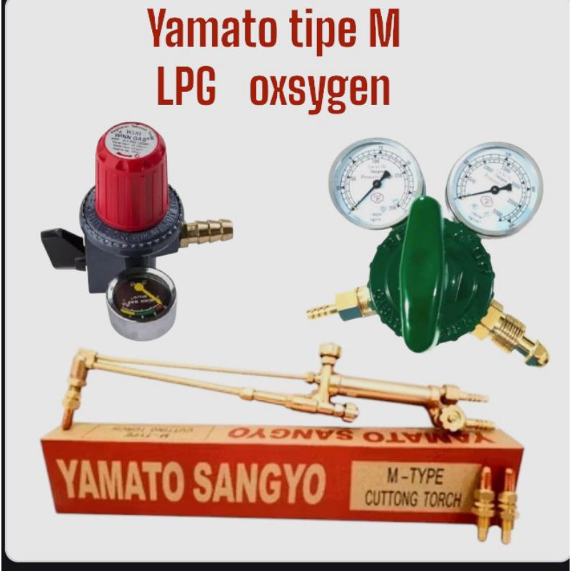 BLANDER LAS POTONG TIPE M + REGULATOR OXSYGEN LPG