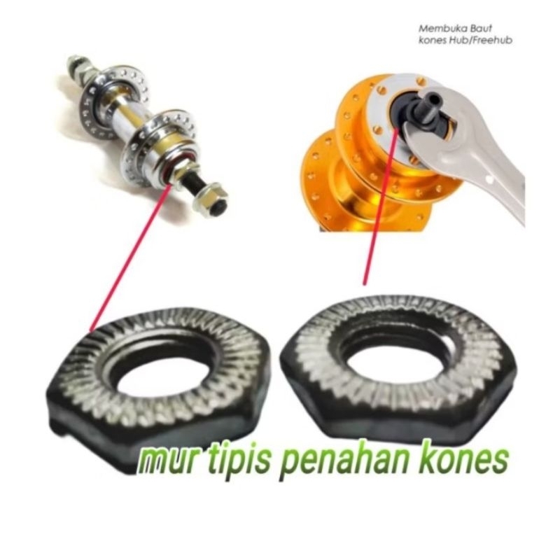 Mur Tipis ( Penahan Cones ) As Sepeda Roda Belakang Kunci 15