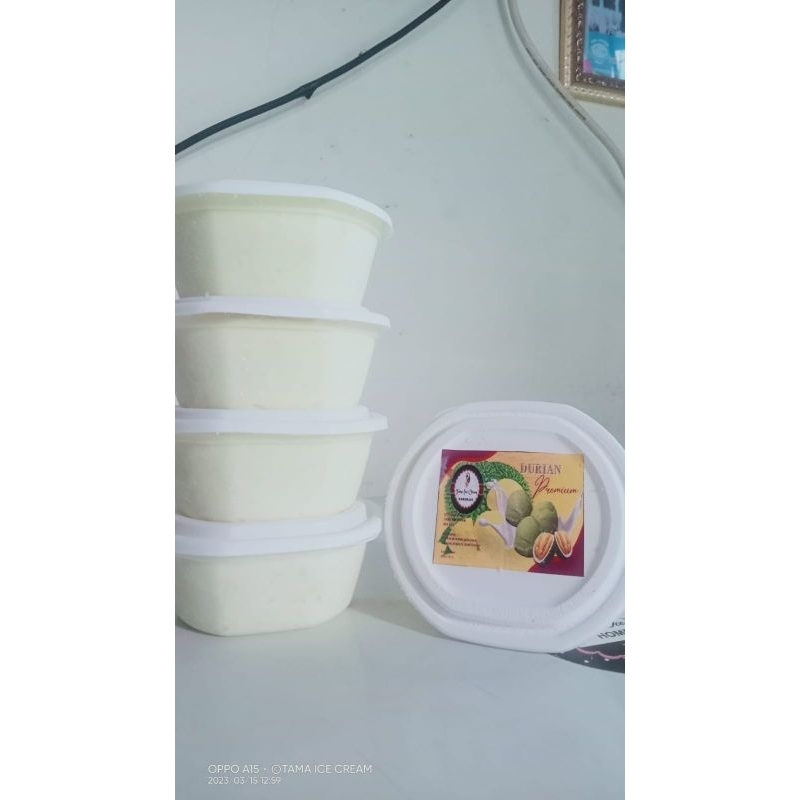 

ICE CREAM DURIAN / ES KRIM DURIAN 250ml
