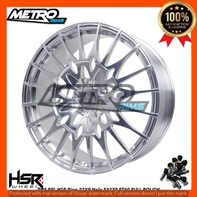 PELEK VELG MOBIL HSR FORGED RING 22 R22 HSR RFG RFL COCOK UNTUK MOBIL RANGEROVER BMW LANDROVER DLL