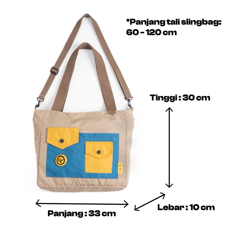 CUCI GUDANG REKA - JOY Totebag - Tas Jinjing Totebag Slingbag Wanita