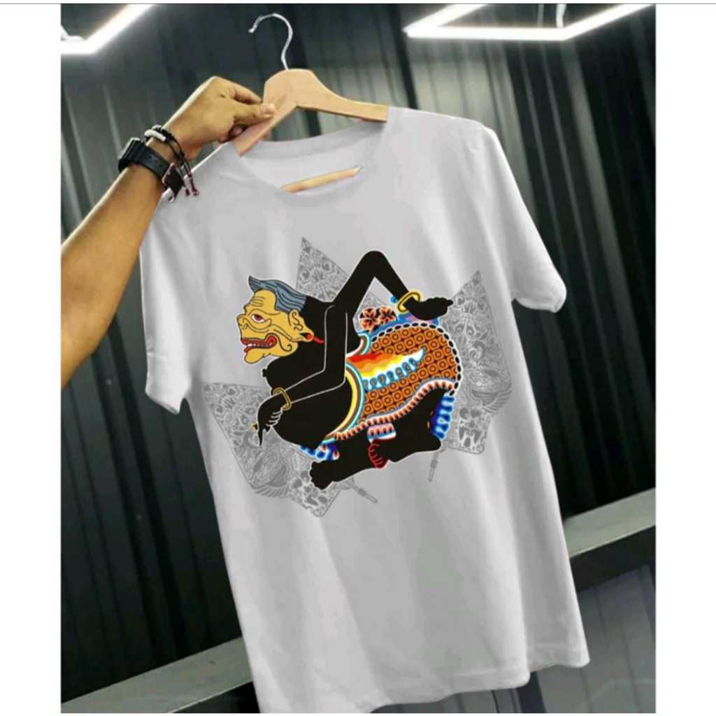 KAOS COUPLE GAMBAR BATIK WAYANG / TSHIRT PASANGAN PRIA WANITA WAYANG