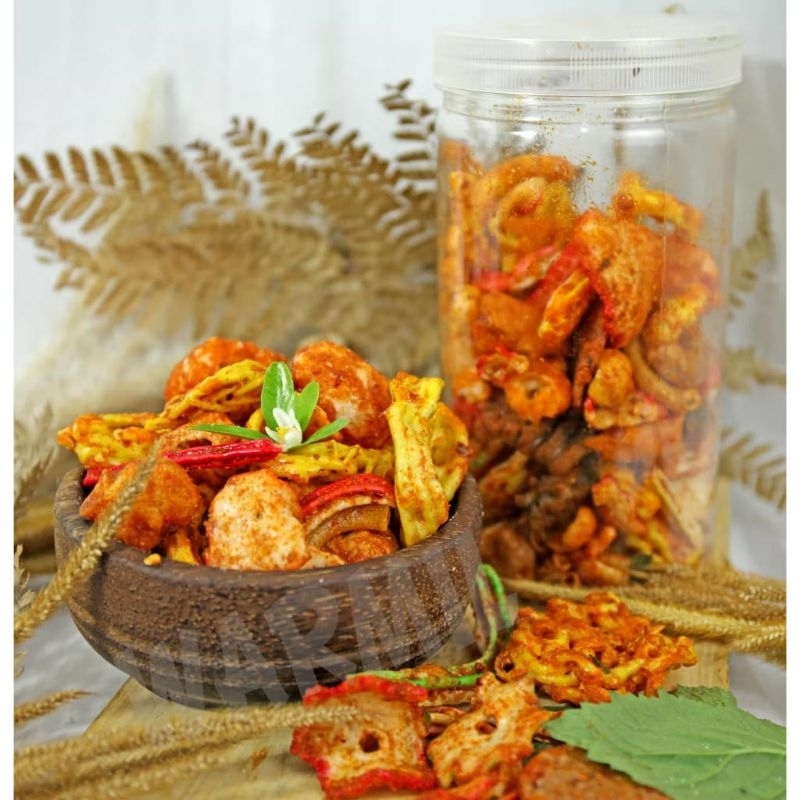 

kerupuk seblak bantat mix pedas / seblak kering mix kerupuk campuran / seblak kering renyah