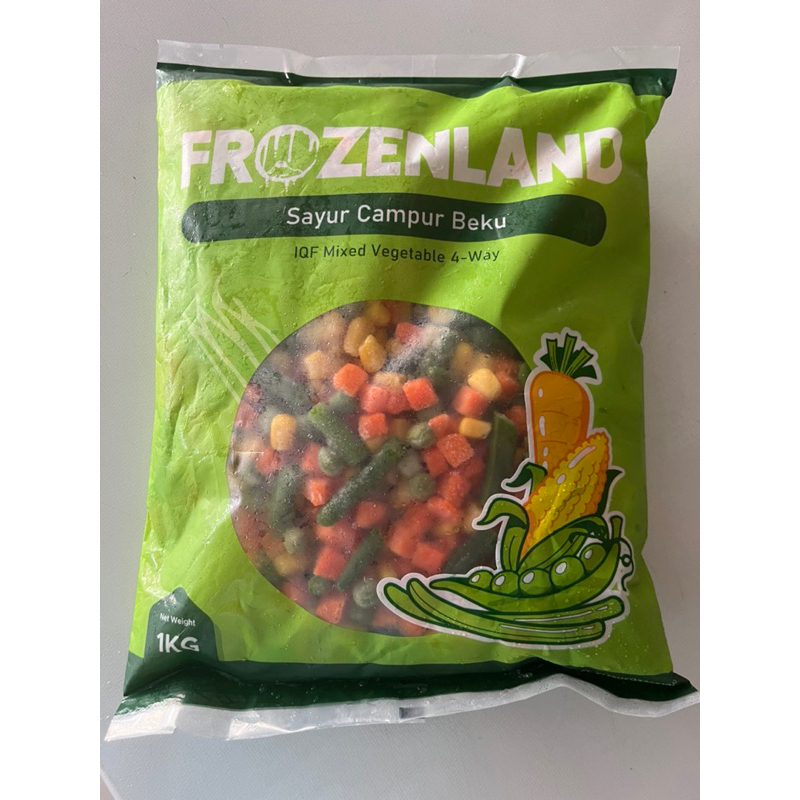 

Frozenland Mix Vegetables/Sayur Campur Beku