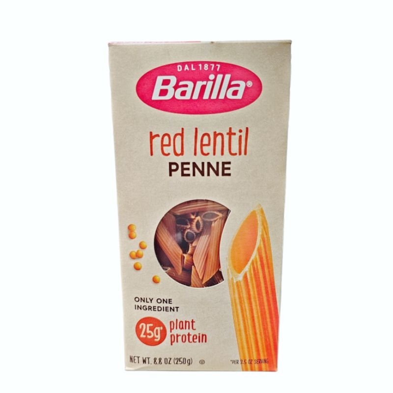 

Barilla Red Lentil Penne | Plant Protein | Isi 250 gr