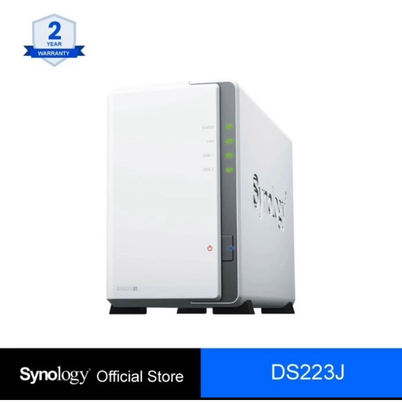 Synology DS223J DiskStation 2-BAY NAS Server Storage Cloud DS 223J DS 223 J