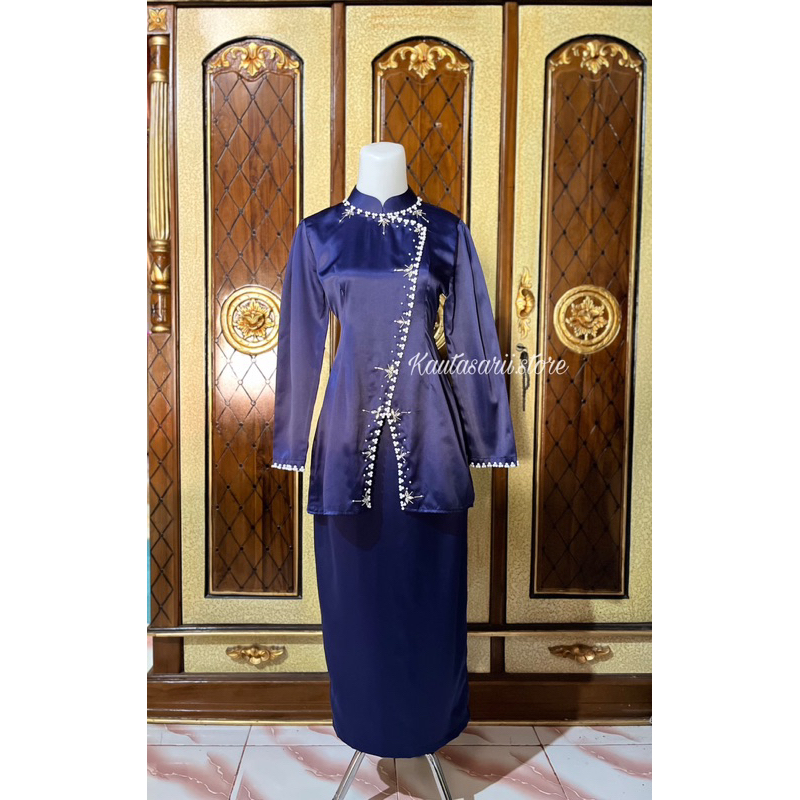 Aruna one set kurung melayu rok satin