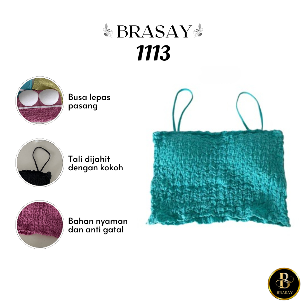 Brasay Tanktop Crop Top Bra Korean Style 1113