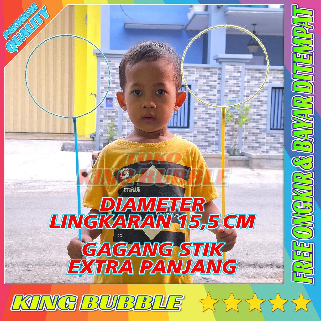 Mainan Anak Stik Gelembung Sabun Besar Murah / Bubble Stik Jumbo Kualitas Premium Diameter 15,5 CM