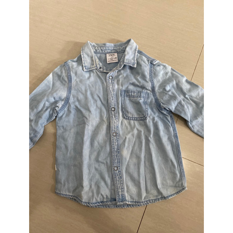 kemeja denim anak zara