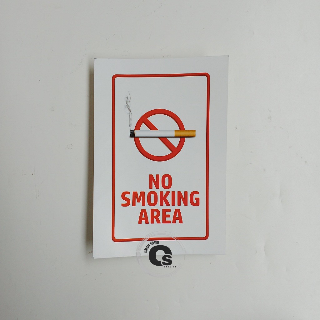 

Stiker No Smoking Area - Area Dilarang Merokok - Stiker Vinyl