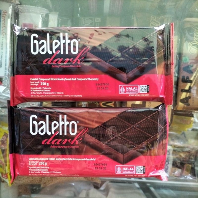 

Galetto dark chocolate 250gr