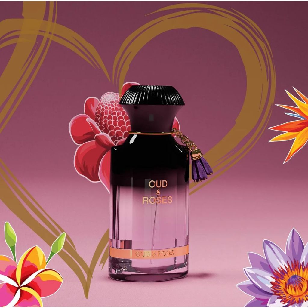 Parfum Oud & Rose Ahmed Al-Magribi | Asli Arab Original Premium| UANG KEMBALI JIKA TIDAK ASLI 100%