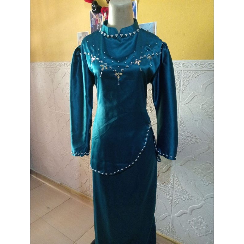 terbaru baju Melayu one set rok