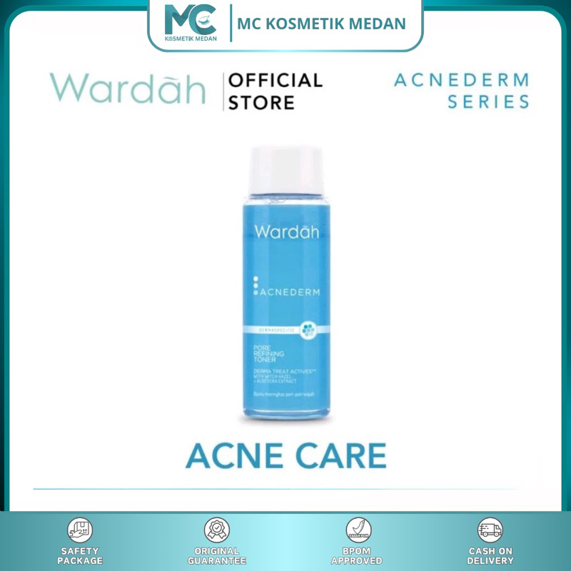WARDAH ACNEDERM PORE REFINING TONER 100ML-Toner wajah untuk kulit berjerawat