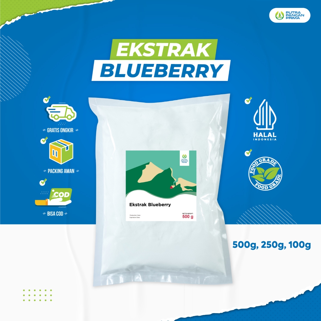

Bubuk Ekstrak Blueberry Extract Powder 100gr 250gr 500gr