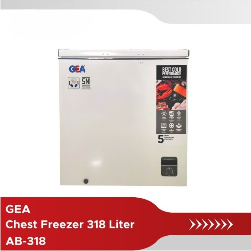 CHEST FREEZER GEA AB 318 / BOX FREEZER GEA AB 318 / CHEST FREEZER GEA 318 LITER  / BOX FREEZER GEA 3