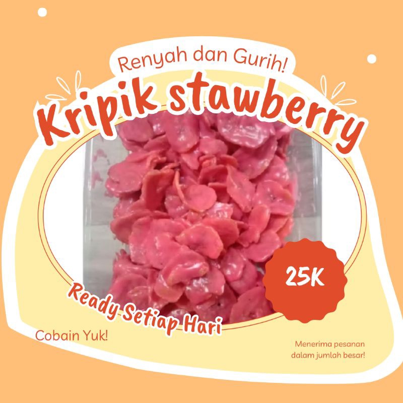 

kripik pisang stawberry 250gram