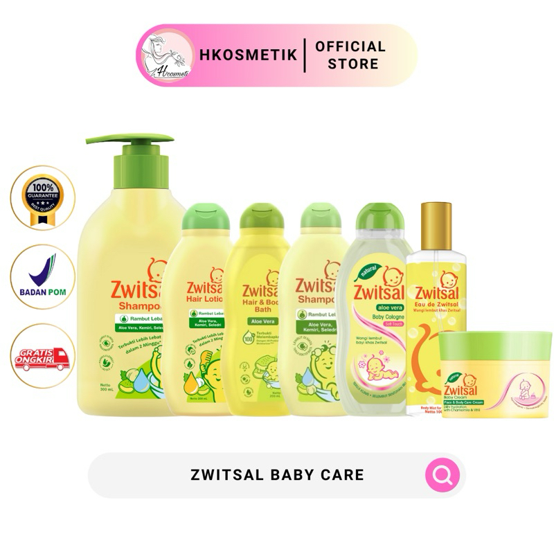 Zwitsal Baby Cream - Zwitsal Hair Shampoo - Zwitsal Hair Lotion - Zwitsal Body Fragrance