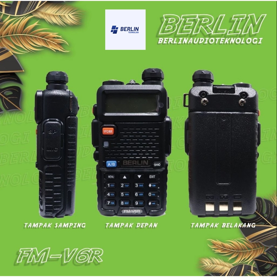 BERLIN Teknologi Handie Talkie Berlin FM V6R Original