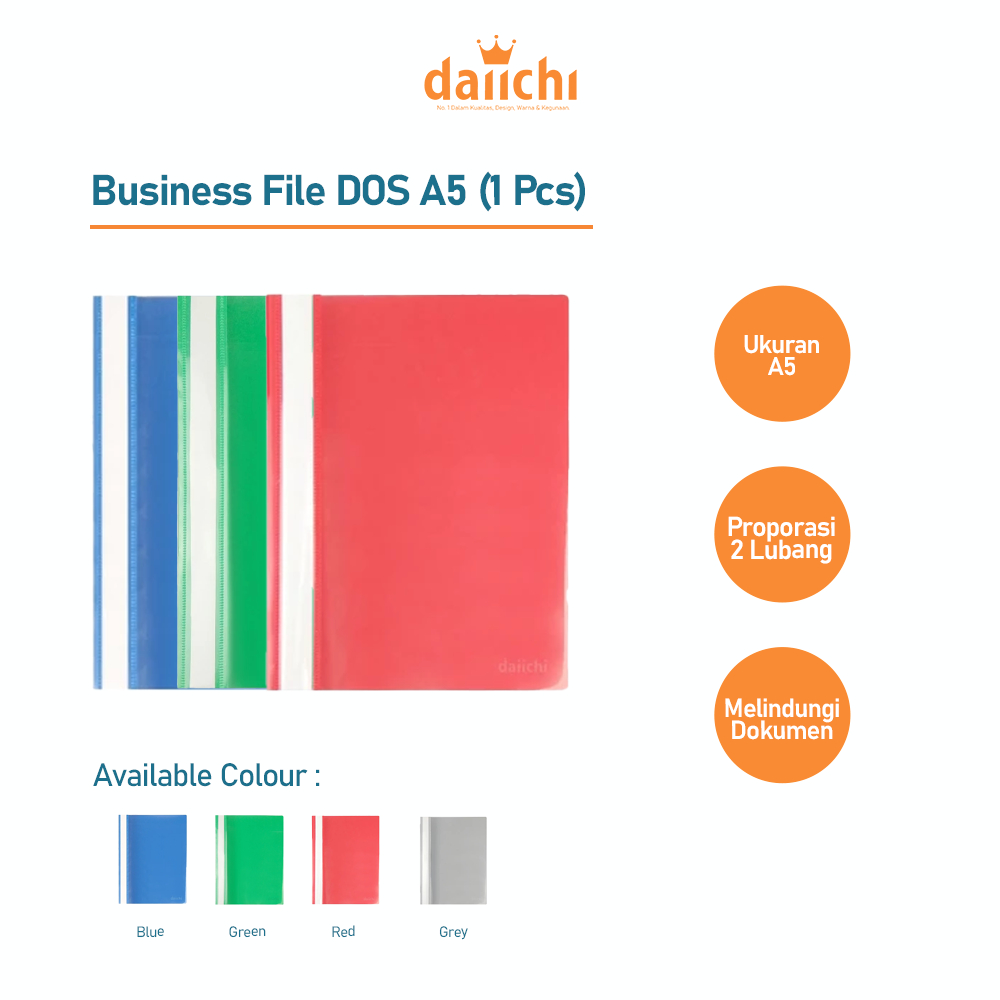 

Daiichi - Map Plastik Map Folder Acco Business File DOS A5