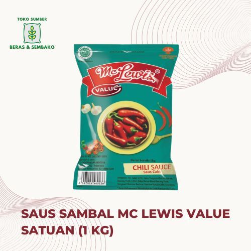 

SAUS SAMBAL / CHILLI SAUCE MC LEWIS VALUE SATUAN (1 KG)