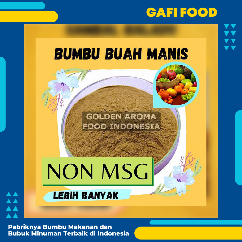 

BUMBU TABUR BUMBU BUAH MANIS NON MSG 1 KG FOOD GRADE 1Kg Bubuk Bumbu Tahu Bulat Singkong Cilung