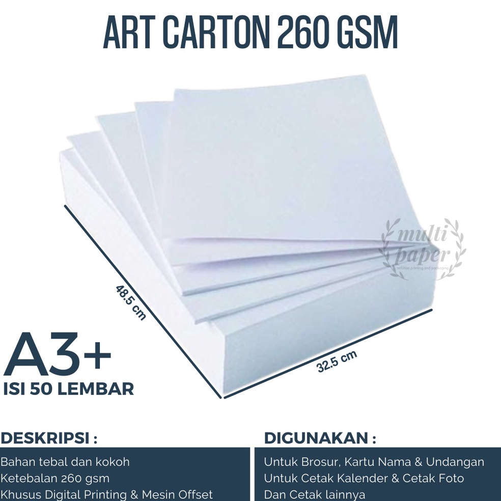 

KODE 9ECOV Art Carton 26 gsm A3 Plus isi 5 lembar Kertas Art Carton 26 gsm A3 Plus