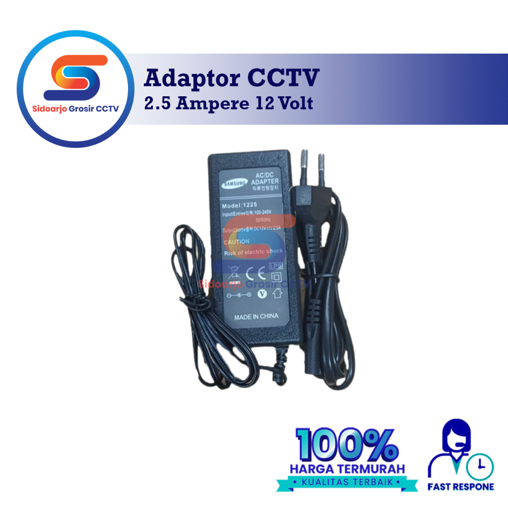 Samsung Adaptor 2.5 Ampere 12 Volt 2.5A 12V