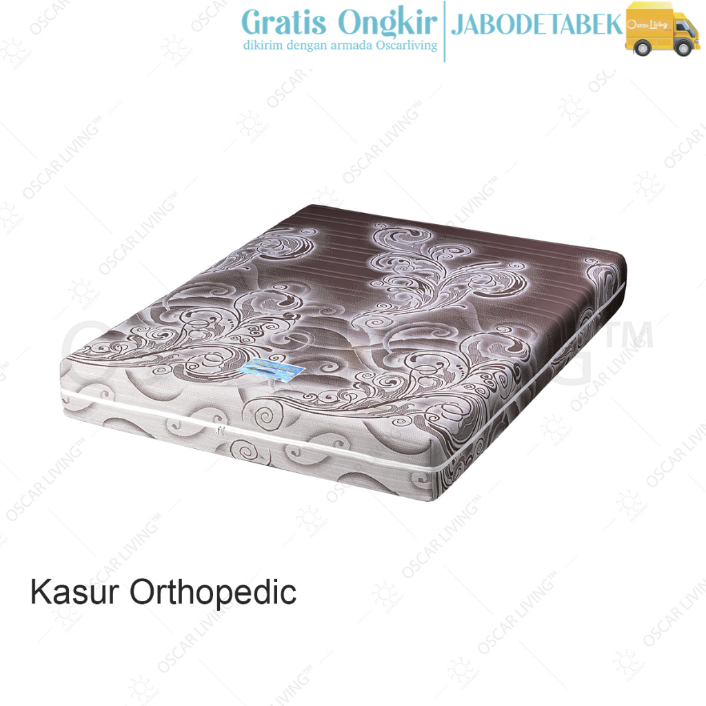 SaveLand Ultra Super Rebounded Kasur Busa Tebal 30 Cm Coklat Cover Zipper [Mattress Only/ Khusus Jab