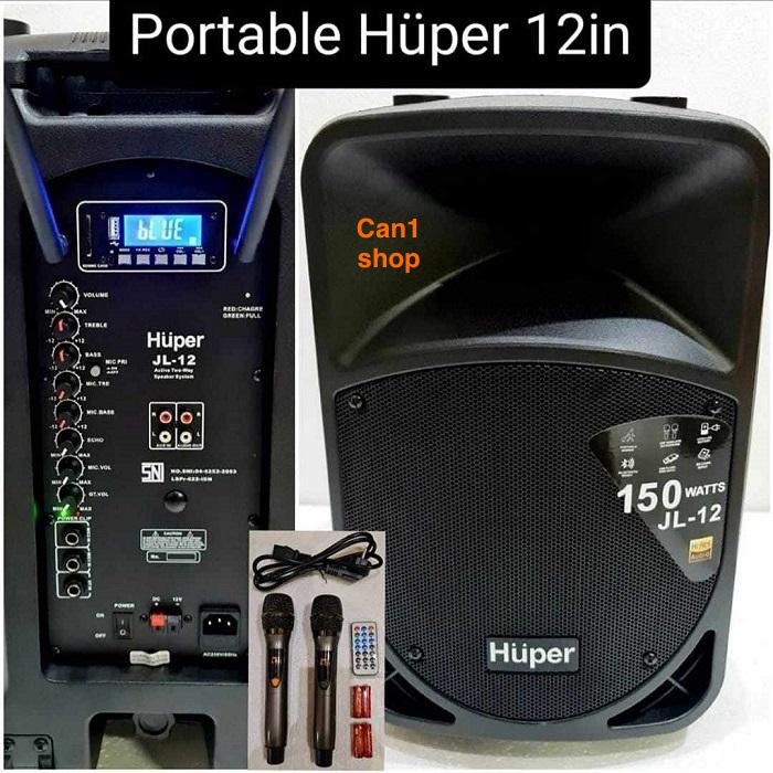 Speaker Aktif Portable 12 Inch HUPER JL12 / JL 12 Original Bluetooth USB
