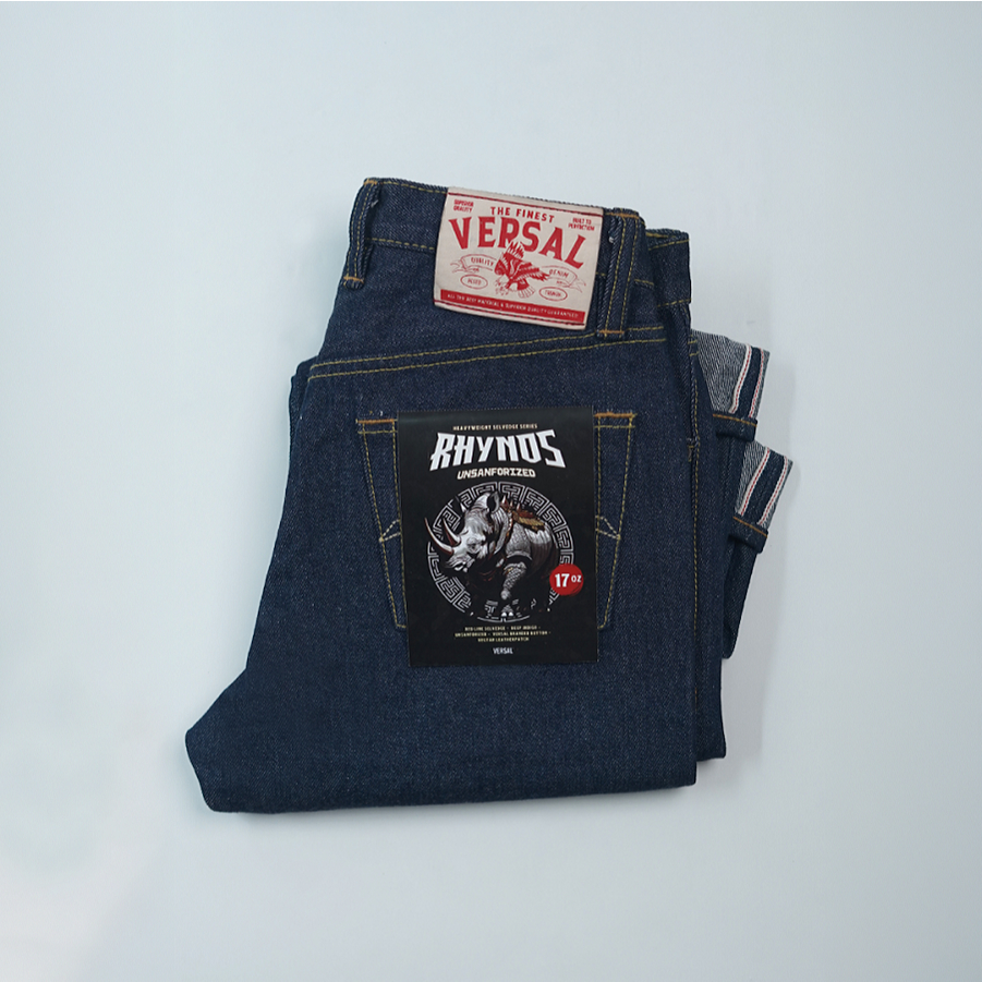 Versal The Finest- RHYNOS 17oz Unsanforized Selvedge Denim (Pre Order)