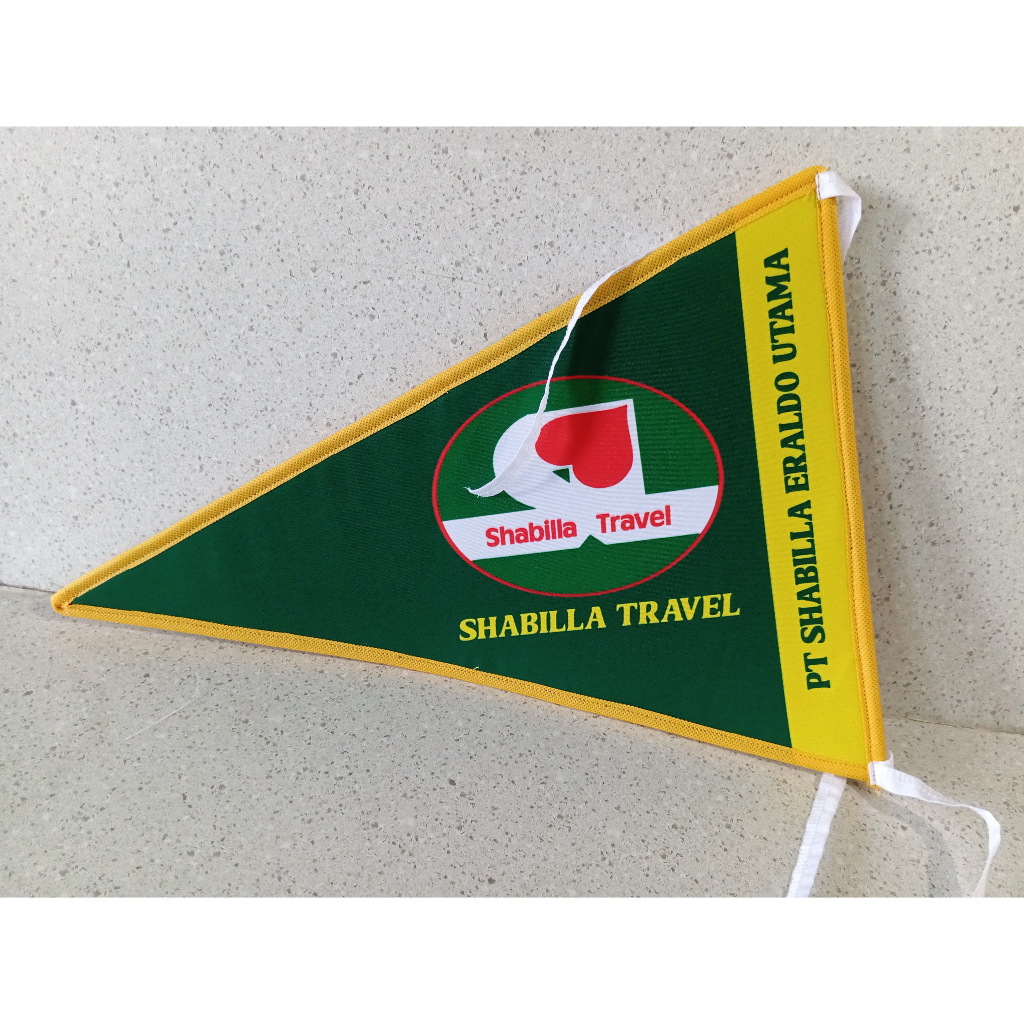 Bendera Travel Custom / Bendera Segitiga / BENDERA TRAVEL SEGITIGA Custom