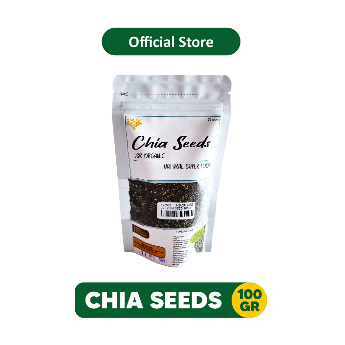 

Premium Organic Chia Seeds - Natural Super Food - Benih Chia Organik 100g | Oleh Oleh Khas Batu Malang - 127006