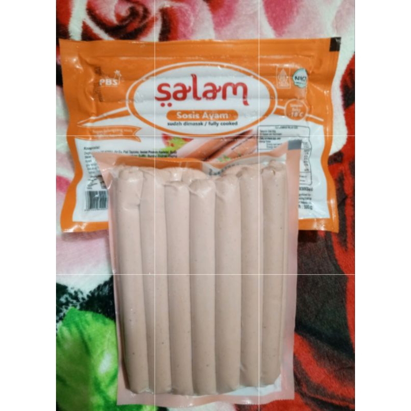 

Salam Sosis Ayam panjang isi 15 pcs kemasan 500 gram