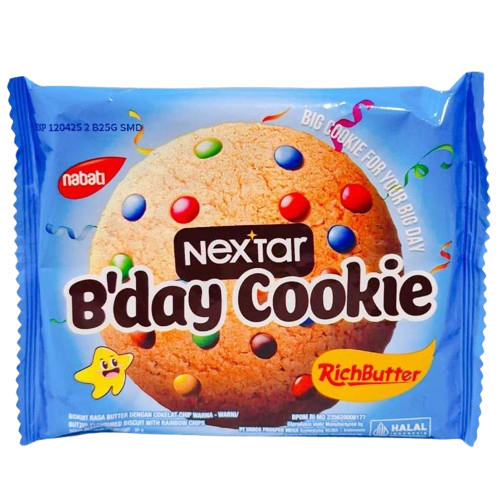 

Nextar B'day Cookie - Nabati - Richbutter - 1 Pack isi 10