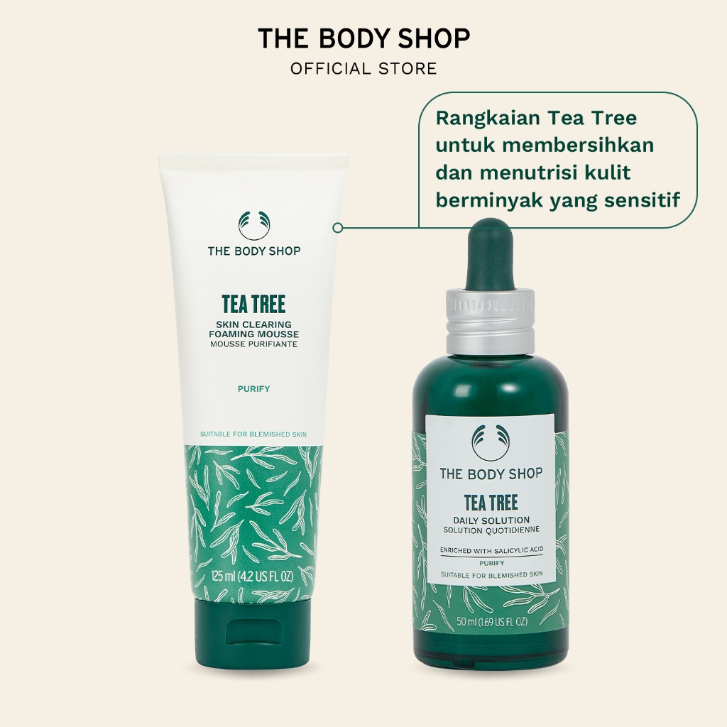 The Body Shop Tea Tree Cleanse and Nourish Sensitive Skin Bundle