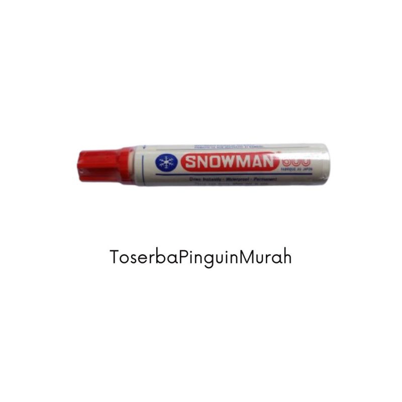 

Spidol Snowman Jumbo 500 Permanen Merah