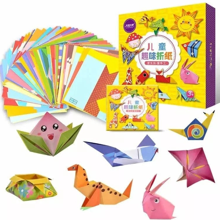 

KODE QQMLA laristerus79 ORIGAMI 3D kuning permainan mainan kertas lipat 3d kertas origami warna origami hewan O5