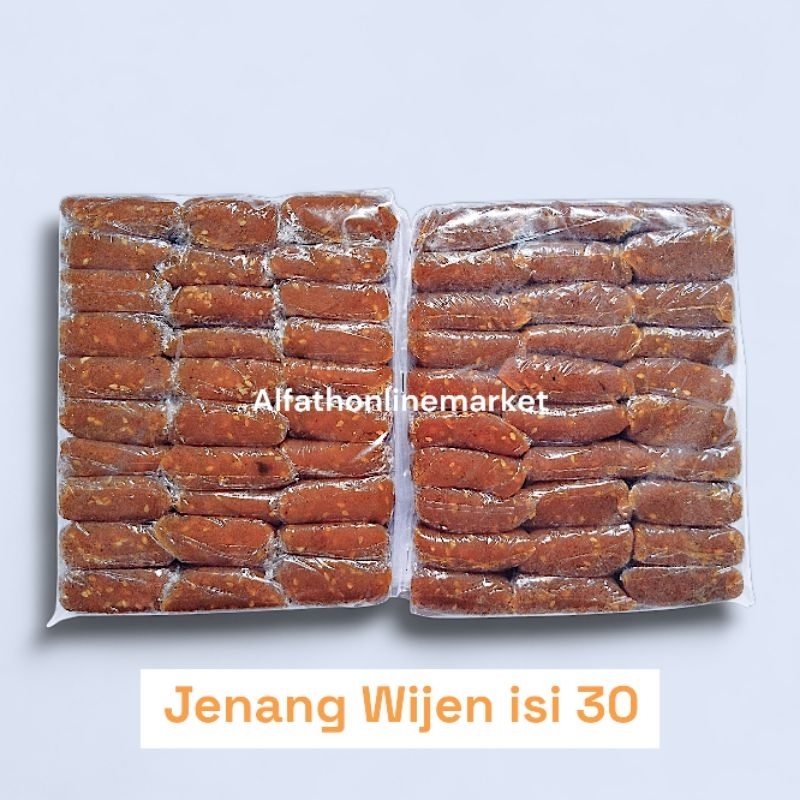 

Jenang Ketan Wijen 1 kg Super Legit Kenyal - Dodol Jenang Gula Jawa - Jenang Ketan Wajik