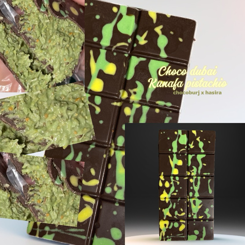

RB coklat dubai lumer kunafa pistachio 250gram