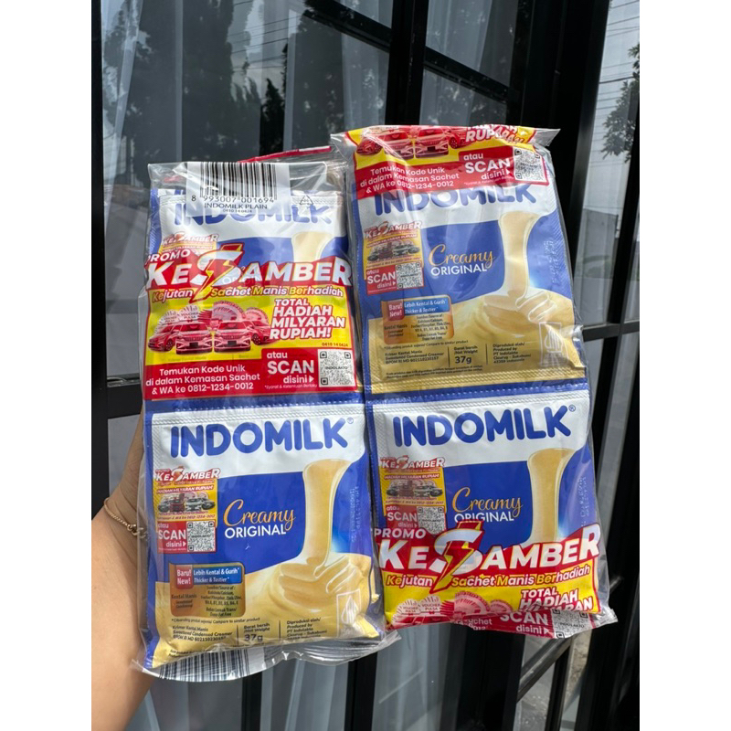 

Indomilk susu kental manis renteng isi 6sachet 37gr